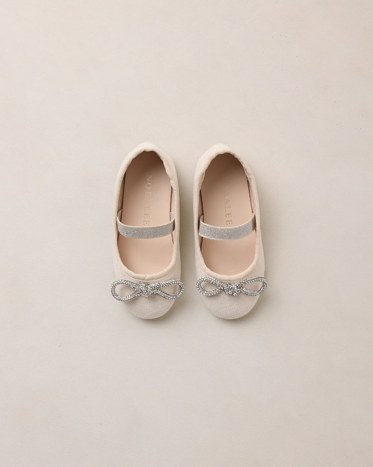 Ballet Flats Shimmer Suede