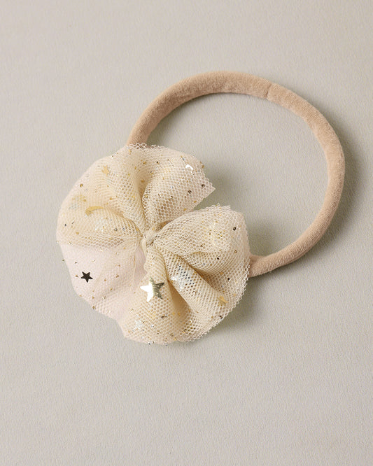 Flutter Tulle Headband Champagne