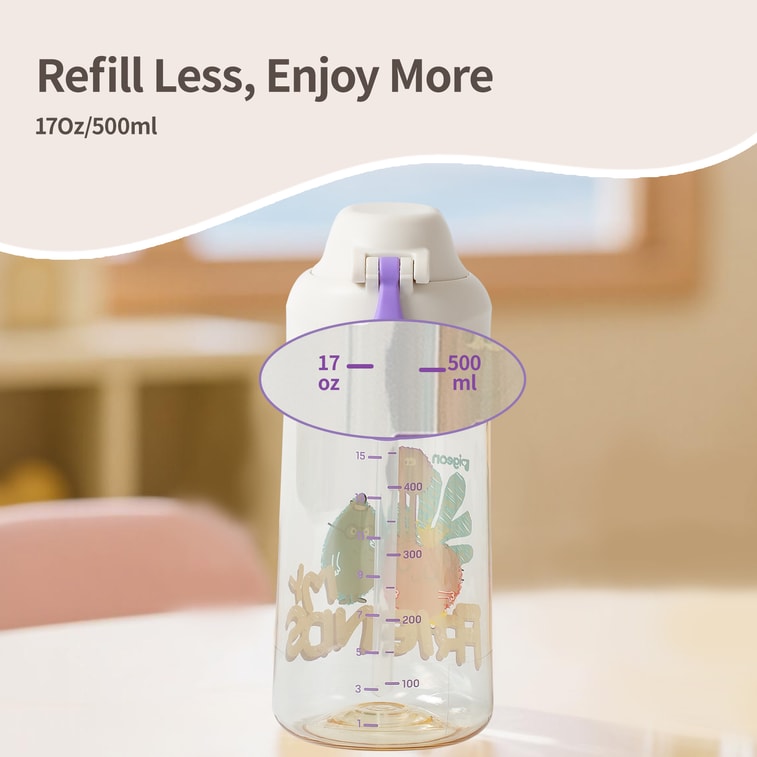 Double Port PPSU Drinking cup 36M+ Purple 500ml/17oz