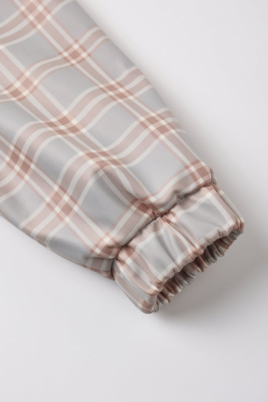 Rain Coat Blue Plaid