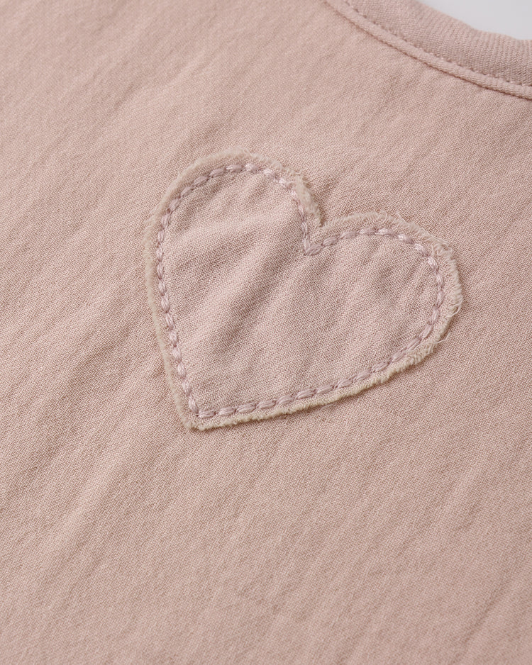 Woven Tie Bib Blush