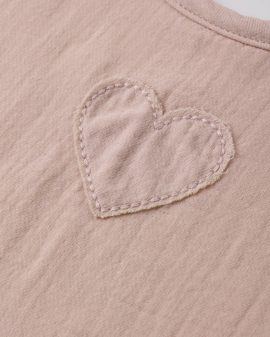Woven Tie Bib Blush