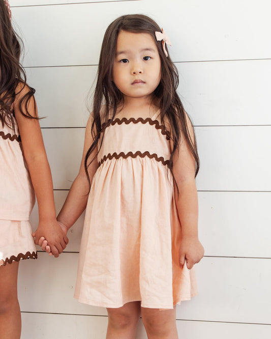 Ric Rac Dress - Blush