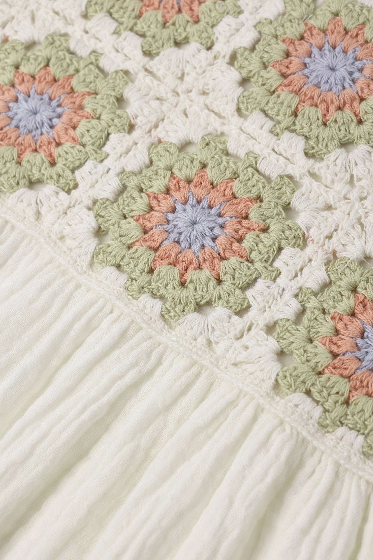 Crochet Sundress - Citron Daisy Check