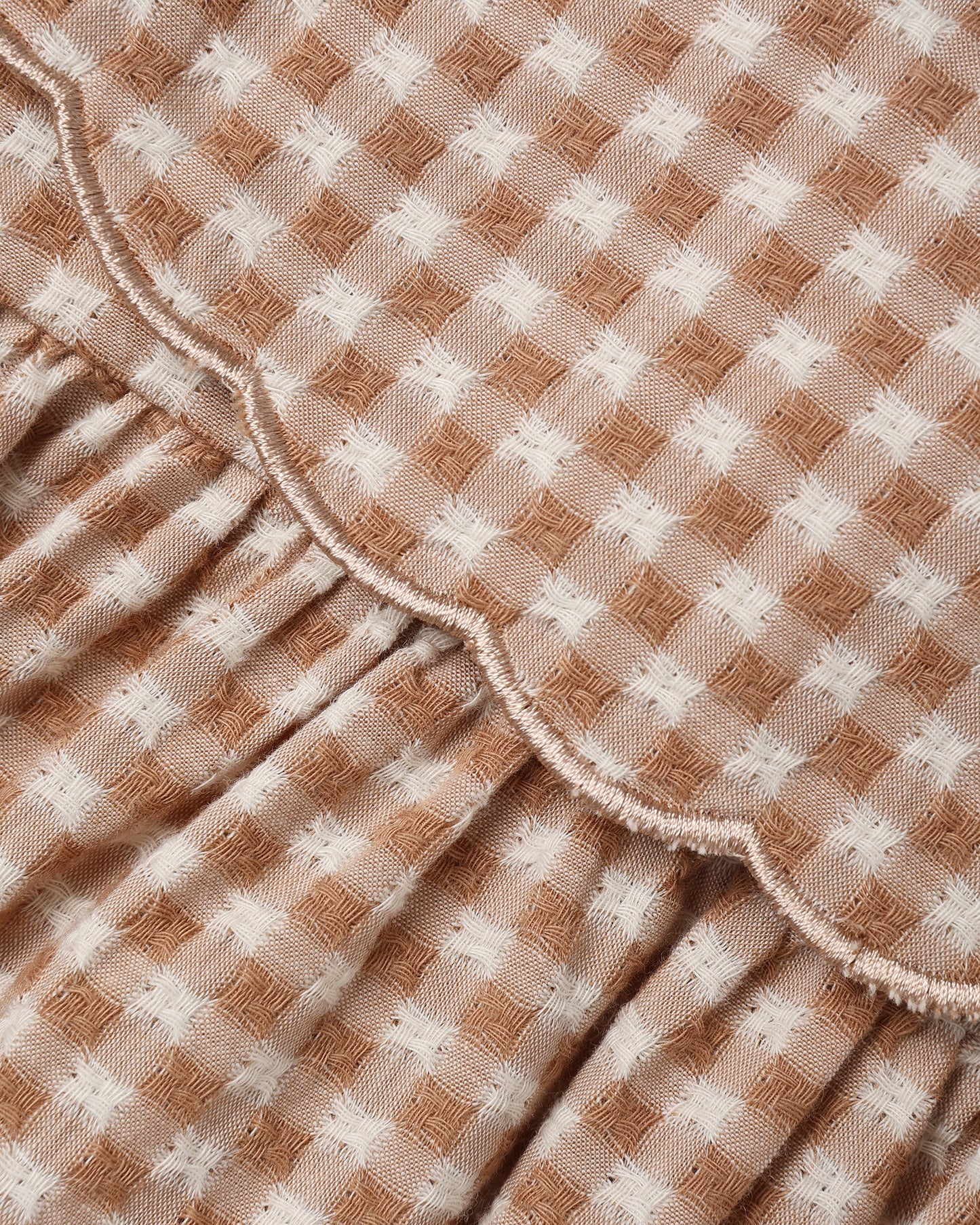 Collette Mini Dress Fawn Gingham