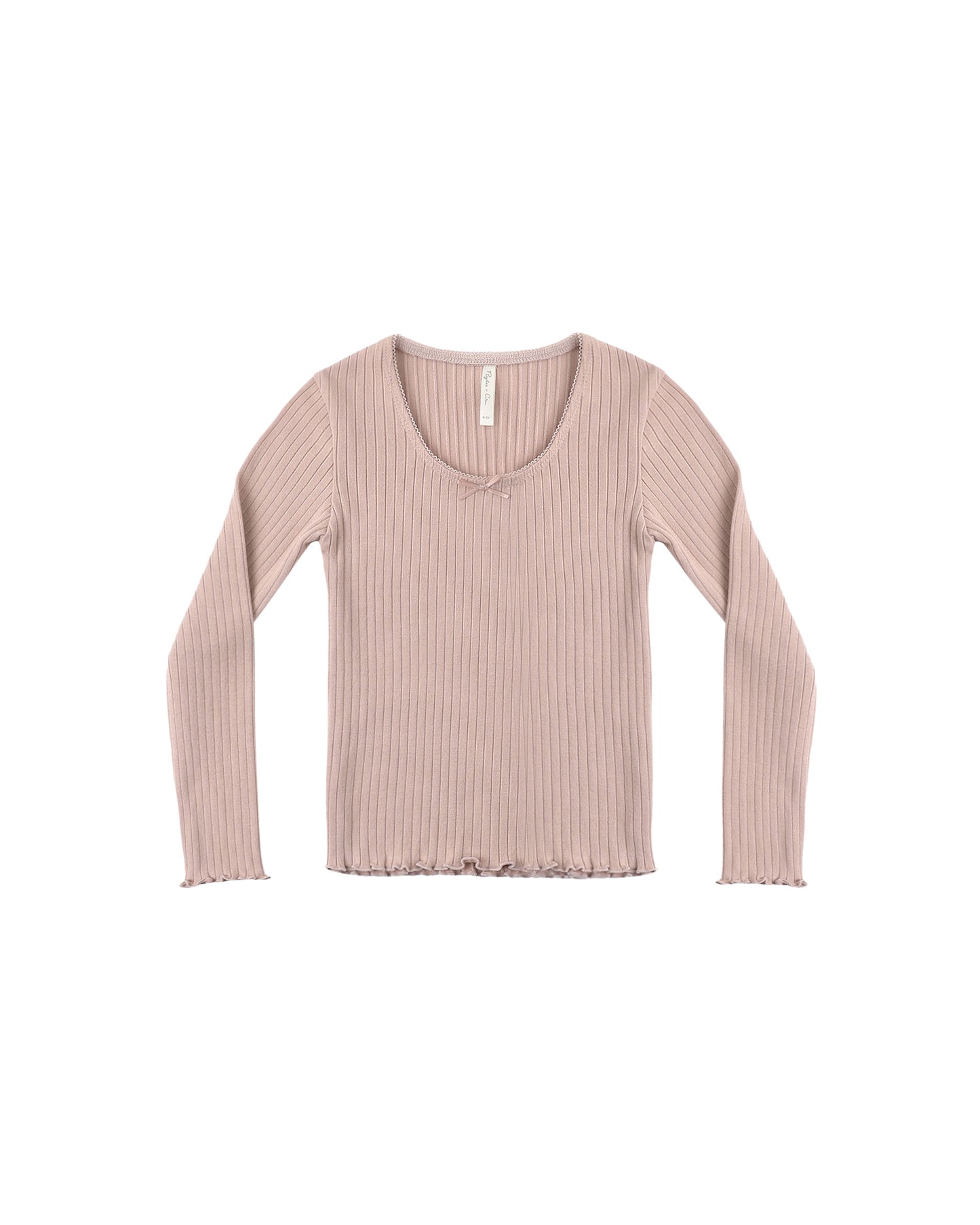 Ribbed Long Sleeve Rosewood