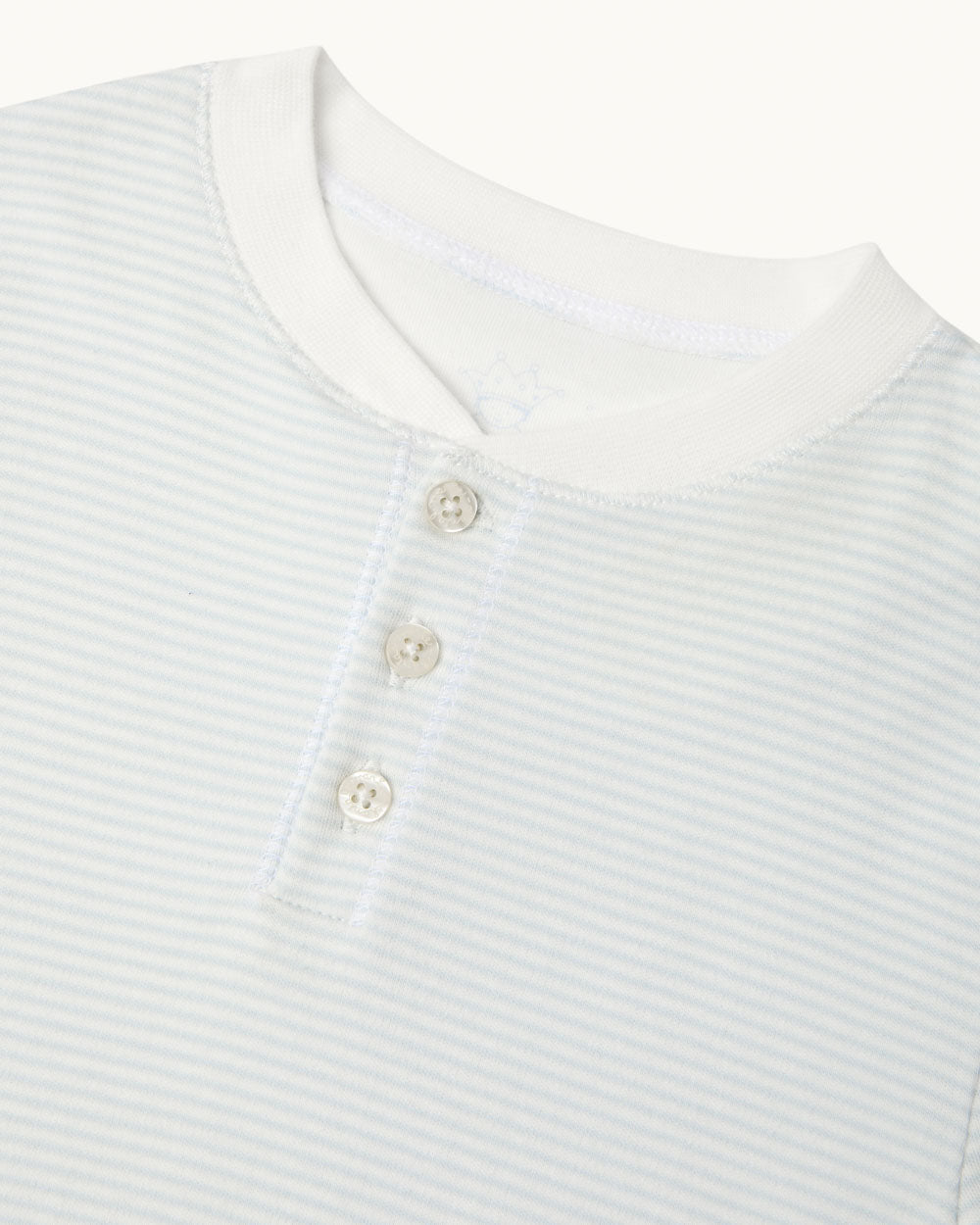 Derek Stripe Child Pyjama Two Piece Set - Blue