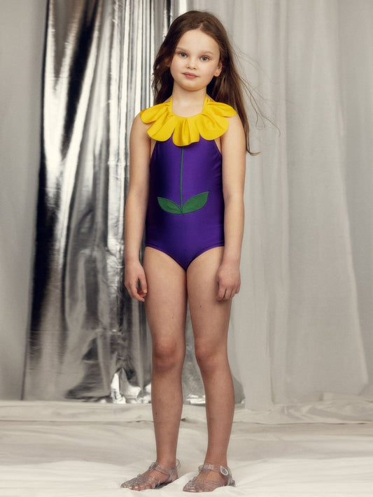 Flower Halterneck Swimsuit