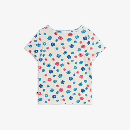 Flowers Pointelle T-Shirt