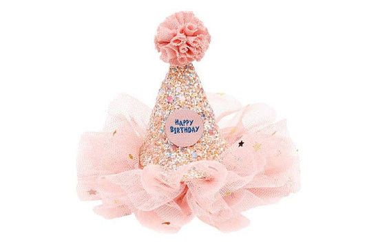 Birthday hat hair clip in giftbox - Costume Accessory for Kids