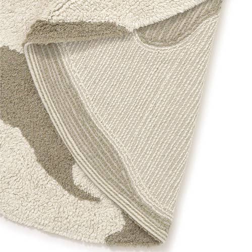 RugCycled washable rug World Map