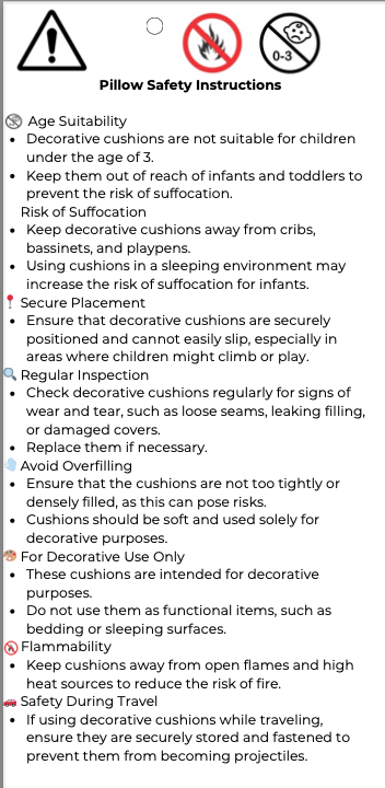 PLAY decorative pillow