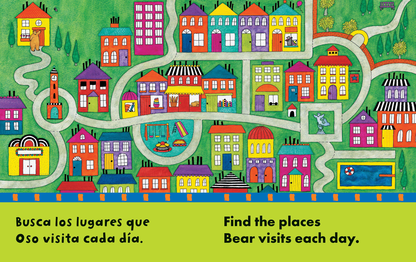 Bear About Town (Bilingual Spanish & English)