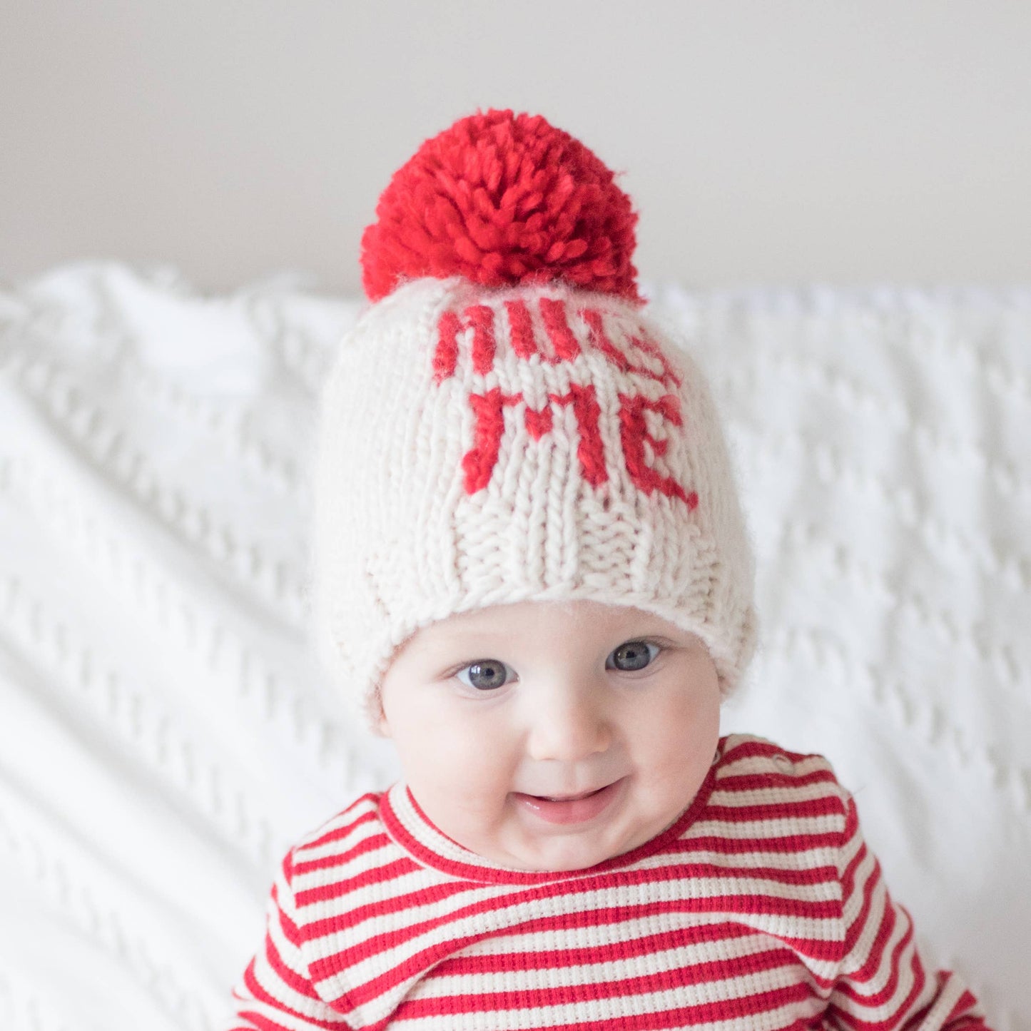 Hug Me Valentine Knit Beanie SALE: XS (newborn)