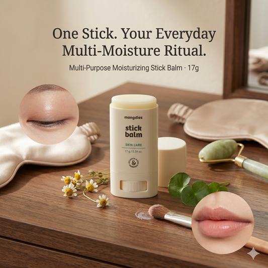 Mongdies Baby Stick Balm 17g | 100-Hour Moisture | Melting Texture | On-the-Go Barrier Care