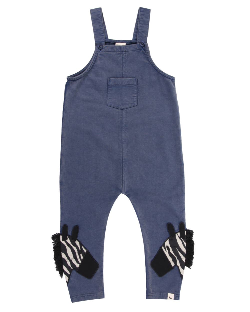 Zebra Legs Dungaree: Denim / 2-3 Years