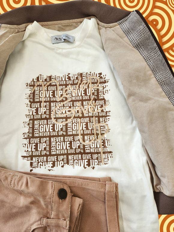 Little Boys' Jacket, T-Shirt and Jeans 3-Piece Set: Beige / 2T