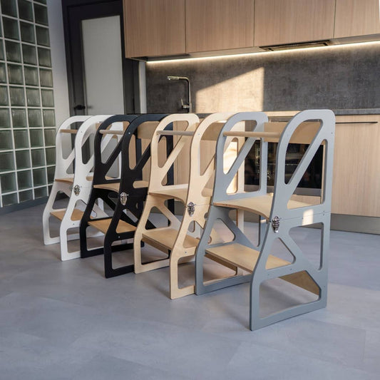 Transformable Kitchen Tower Securestep, Highchair+Tray Combo