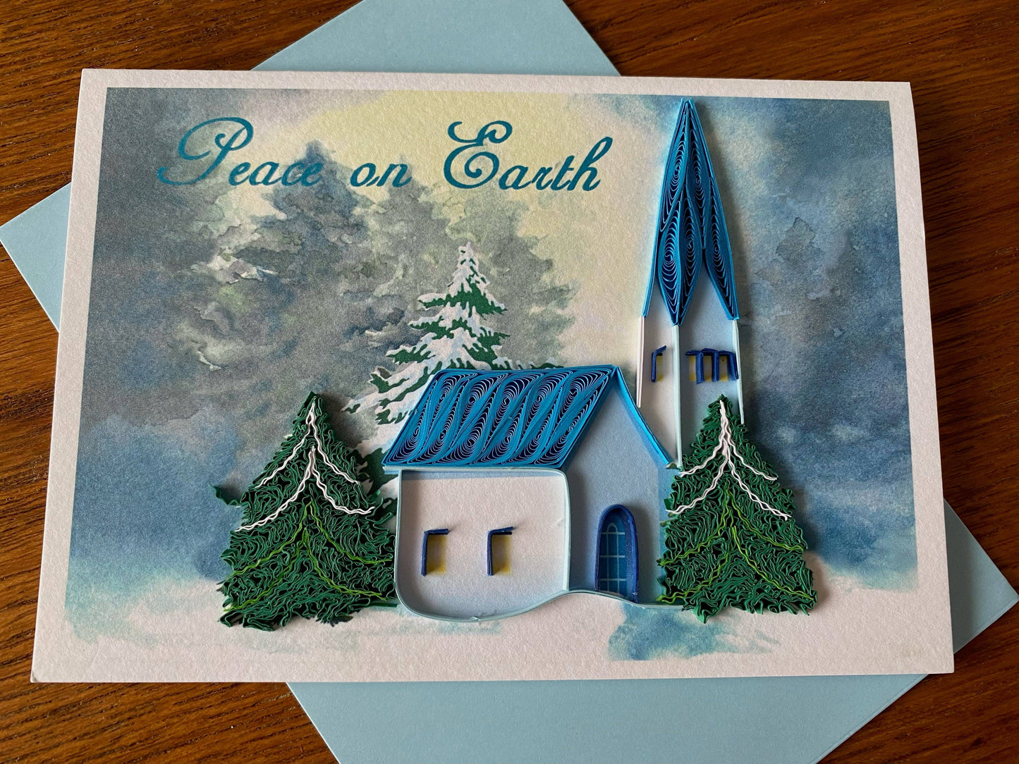 Peace on Earth Quilled Card