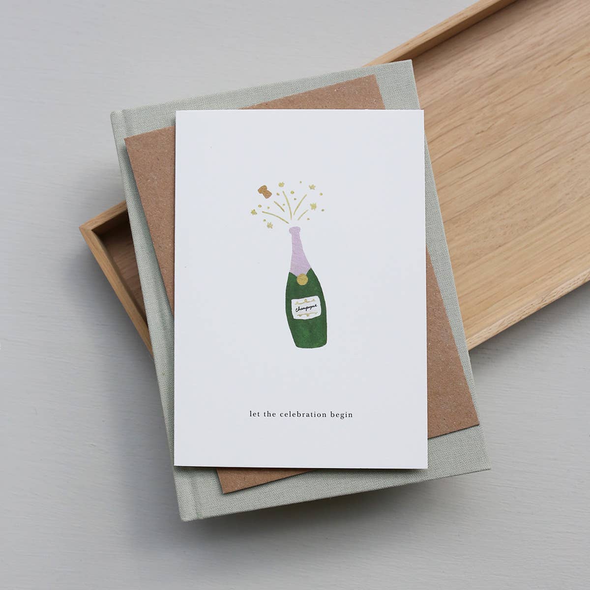 Greeting Card // Champagne (let the celebration begin)