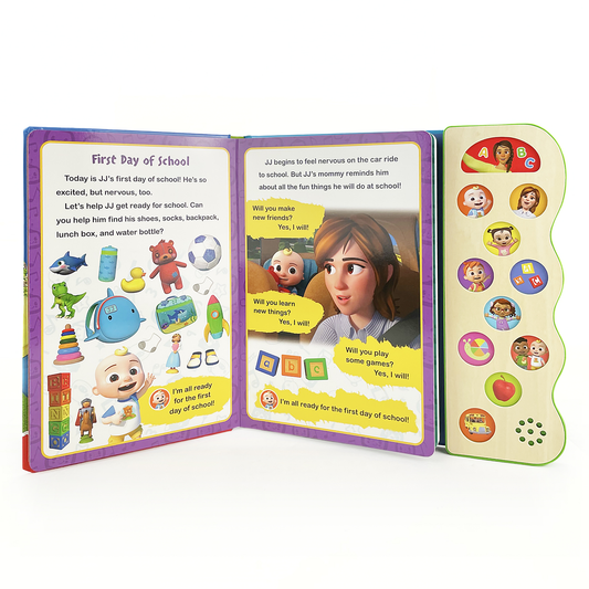 CoComelon JJ Goes to School Interactive Sound Book