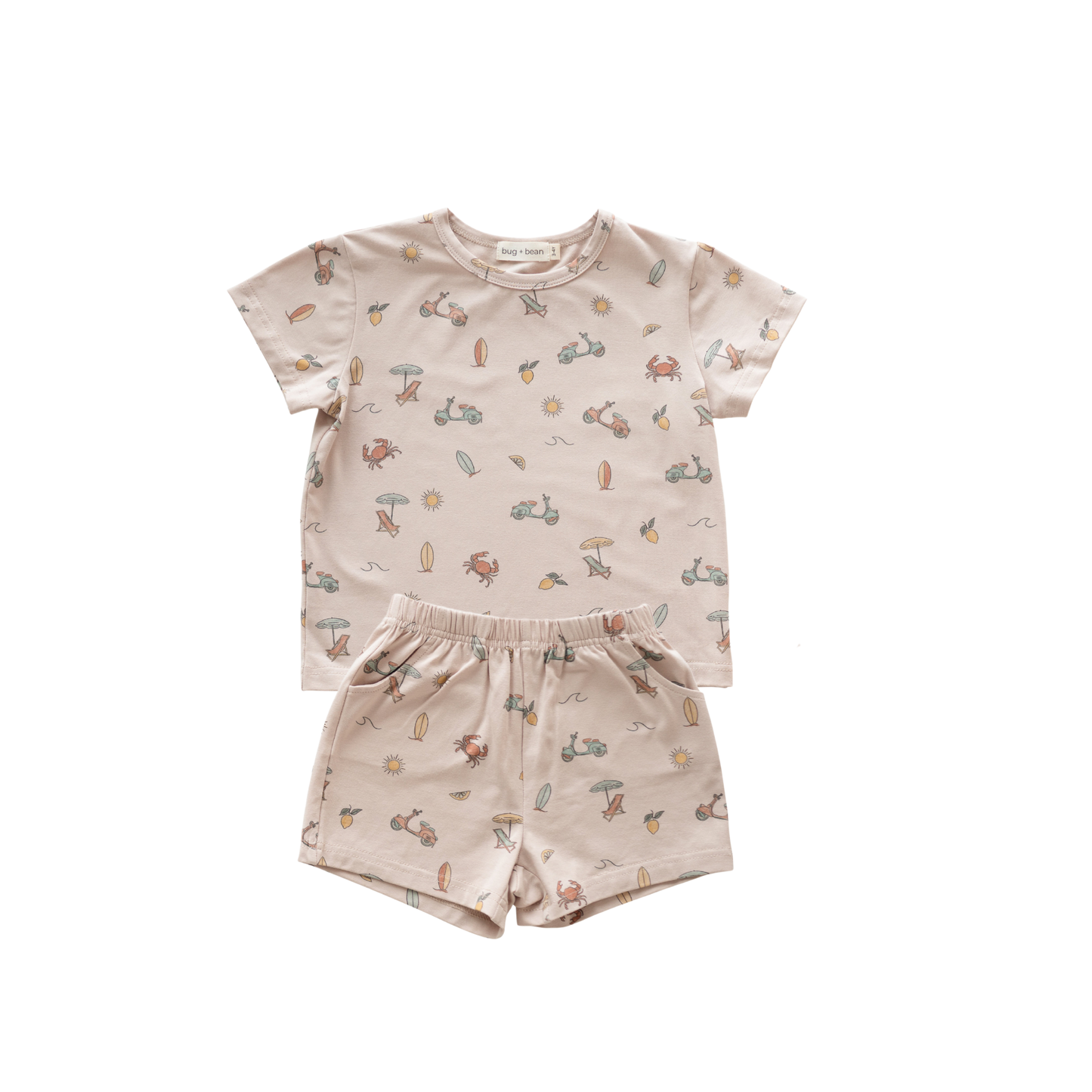 Organic Cotton Short Set – Summer Vibes: 12-18M