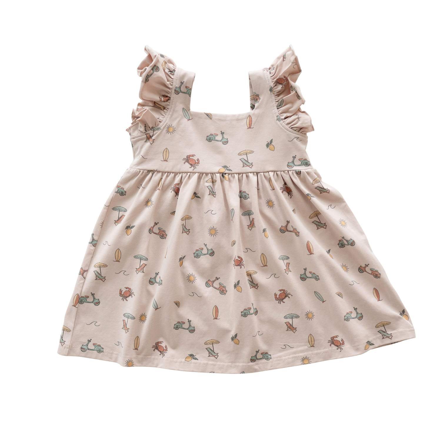 Organic Cotton Flutter Dress | Summer Vibes: 2-3Y