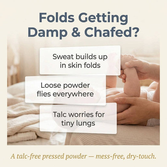 Mongdies Soothing Powder Pact 25g | Talc-Free Cooling Powder for Baby | EWG Green