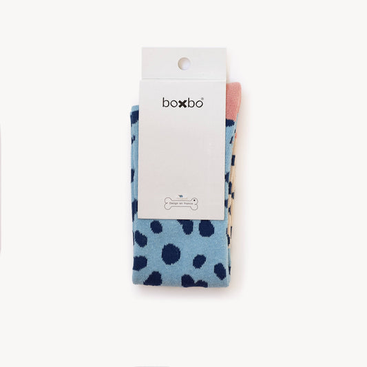 Snow Blue Long Socks for Kids