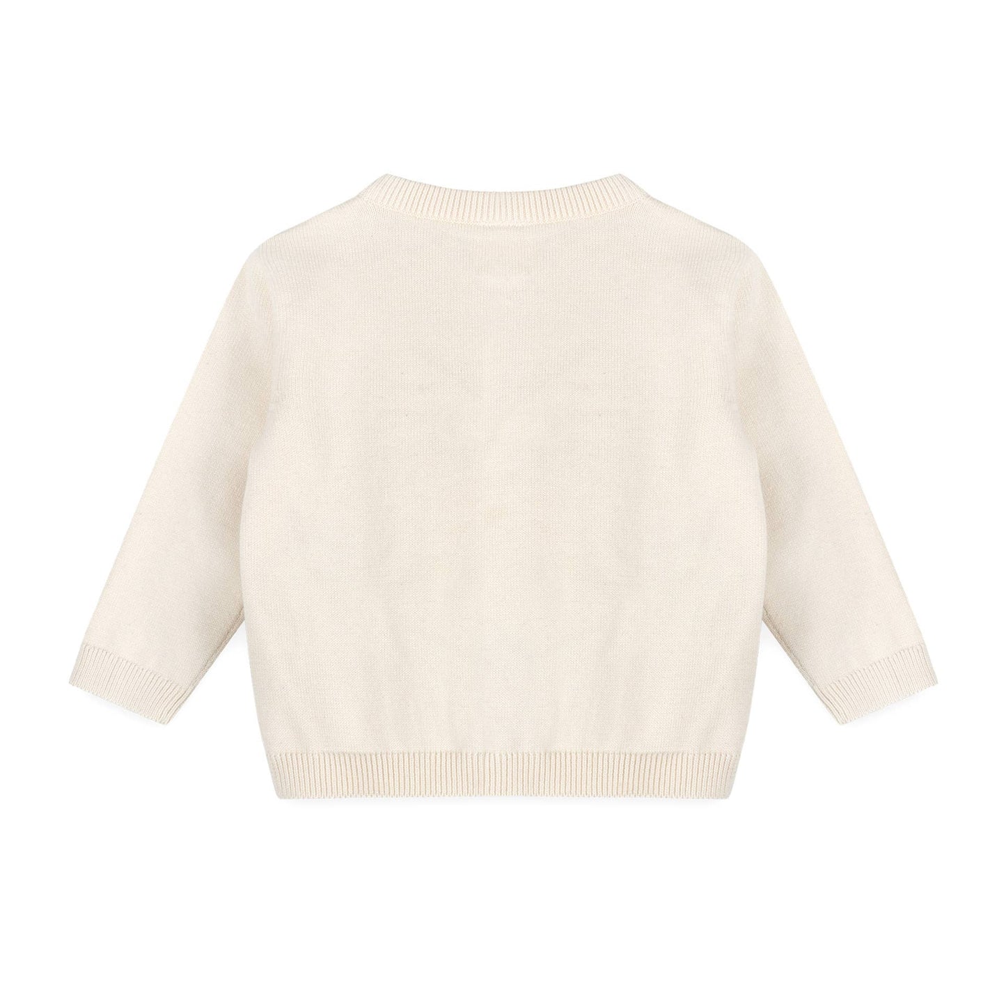 Dino 3D Embroidered Baby Knit Cardigan (Organic Cotton)