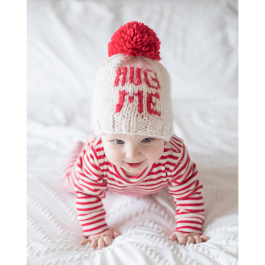 Hug Me Valentine Knit Beanie SALE: XS (newborn)