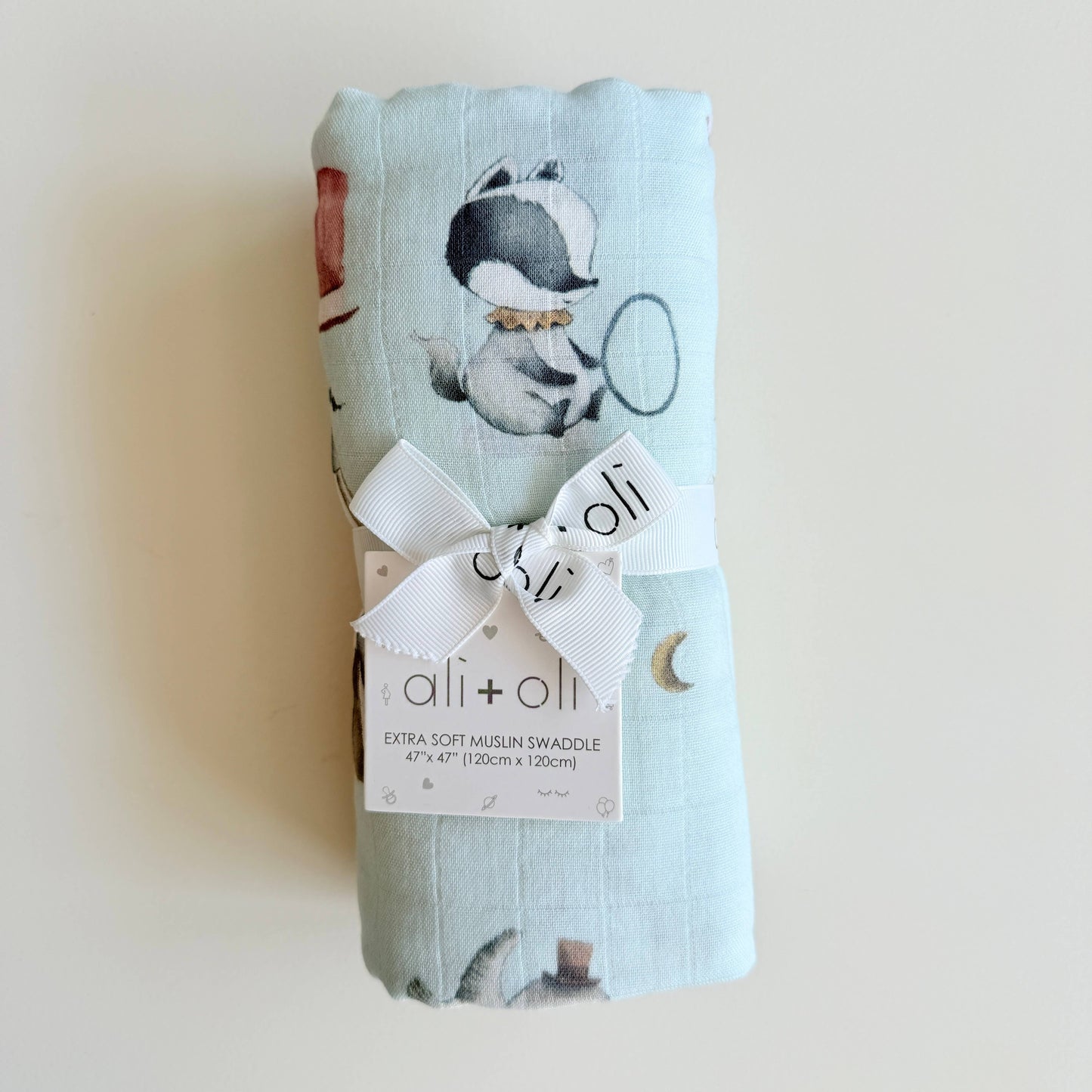 Bamboo Muslin Swaddle Blanket (Circus)