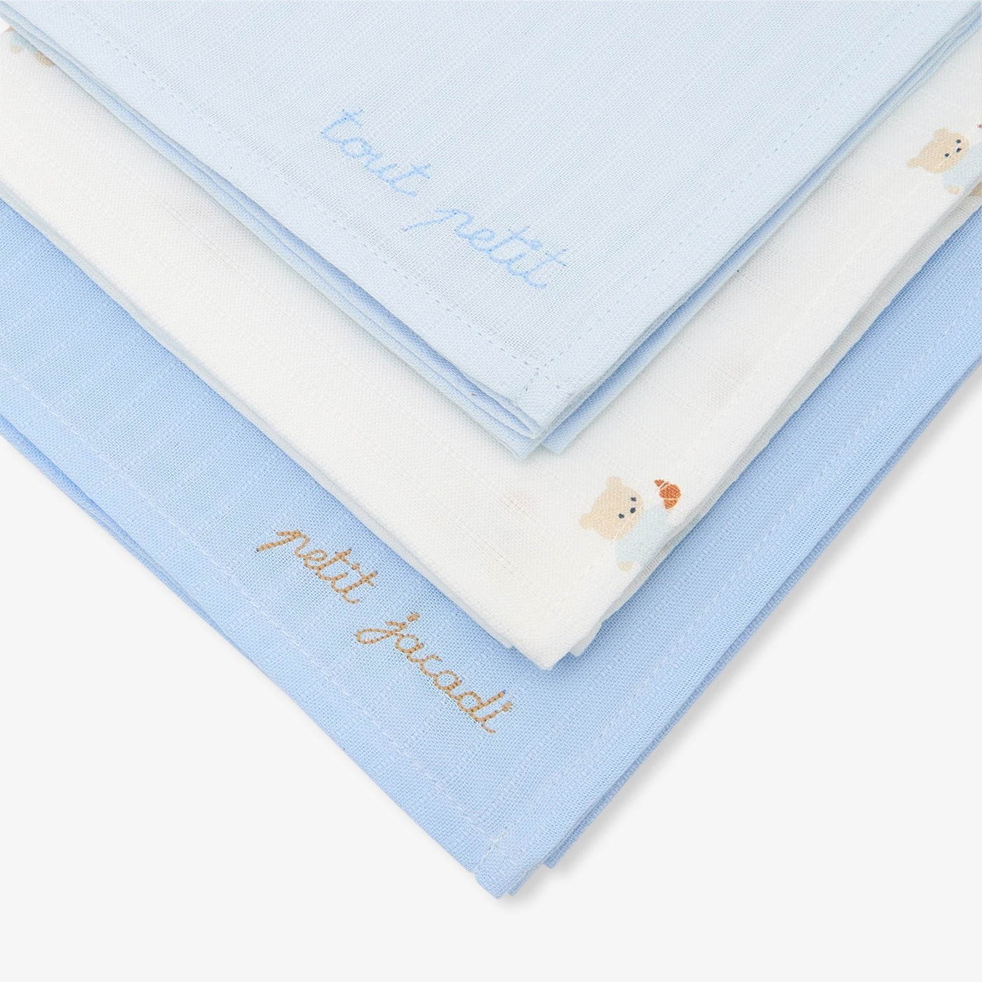 Set of 3 swaddling cloths
