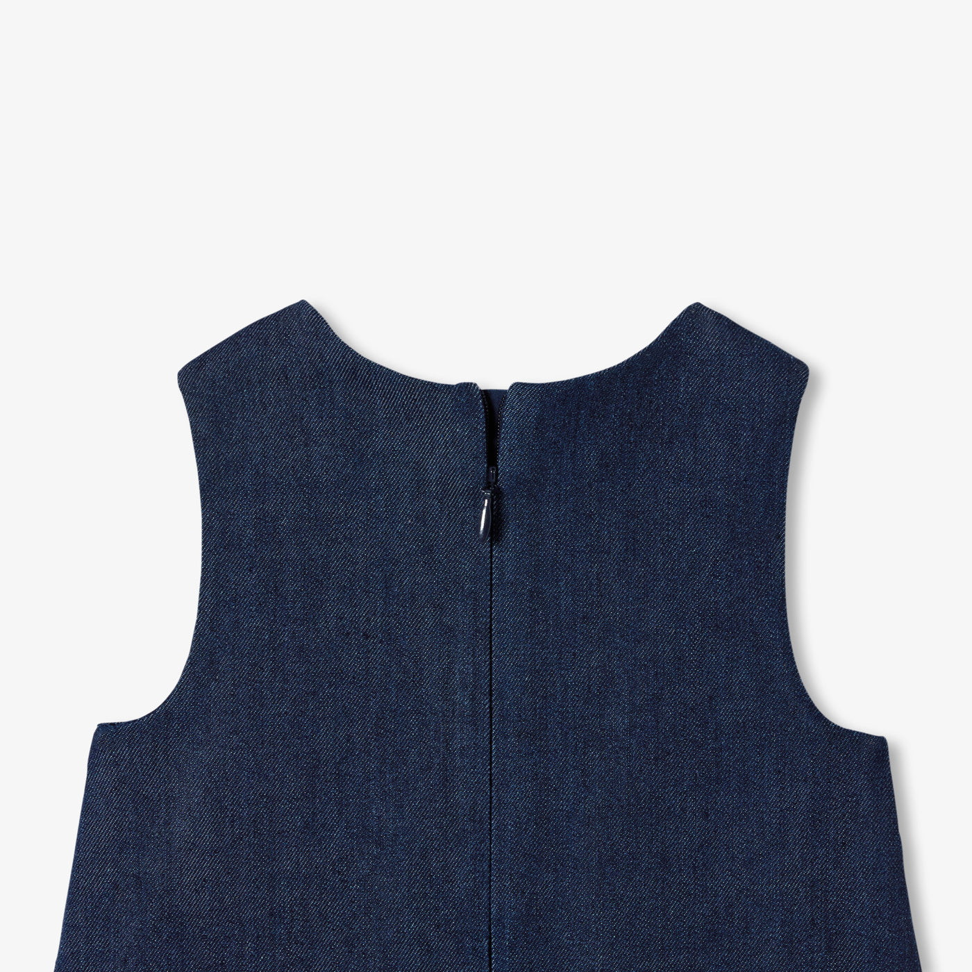 Baby girl denim pinafore dress - dark denim