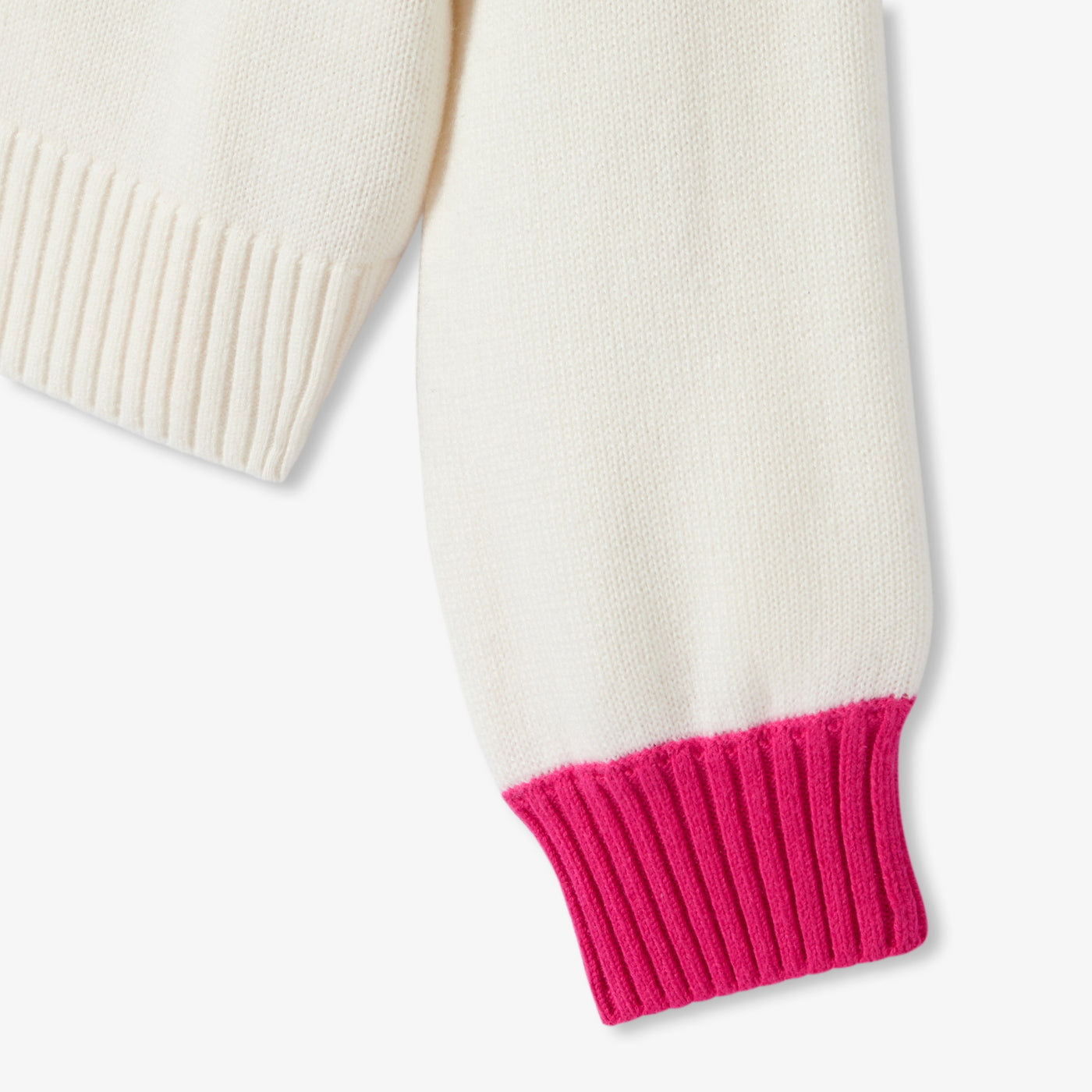 Girl wool blend jumper - soft white