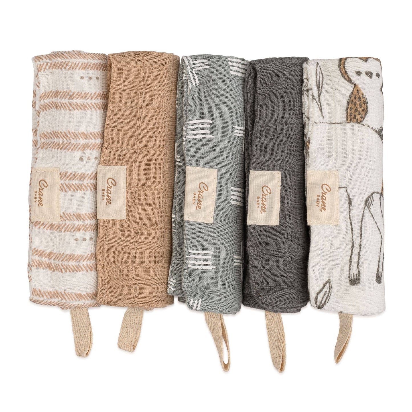 Ezra 5-pc. Wash Cloth Set (Woodland Animal)