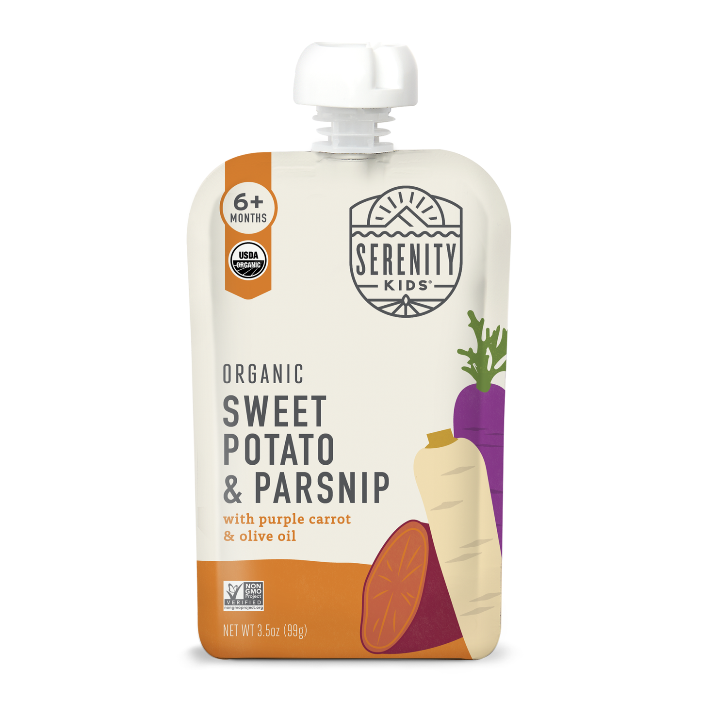 Organic Sweet Potato Baby Food Pouch (6 Pouches)