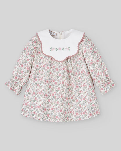 Woven Newborn Dress LEDICIA- Mist Pink