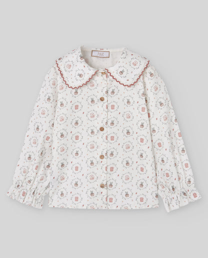Set Woven Infant Girl Blouse + Trousers
