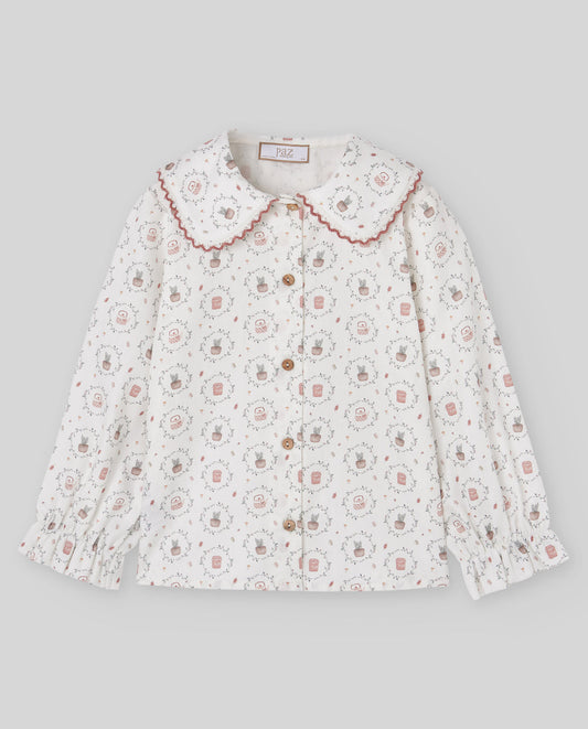 Set Woven Infant Girl Blouse + Trousers