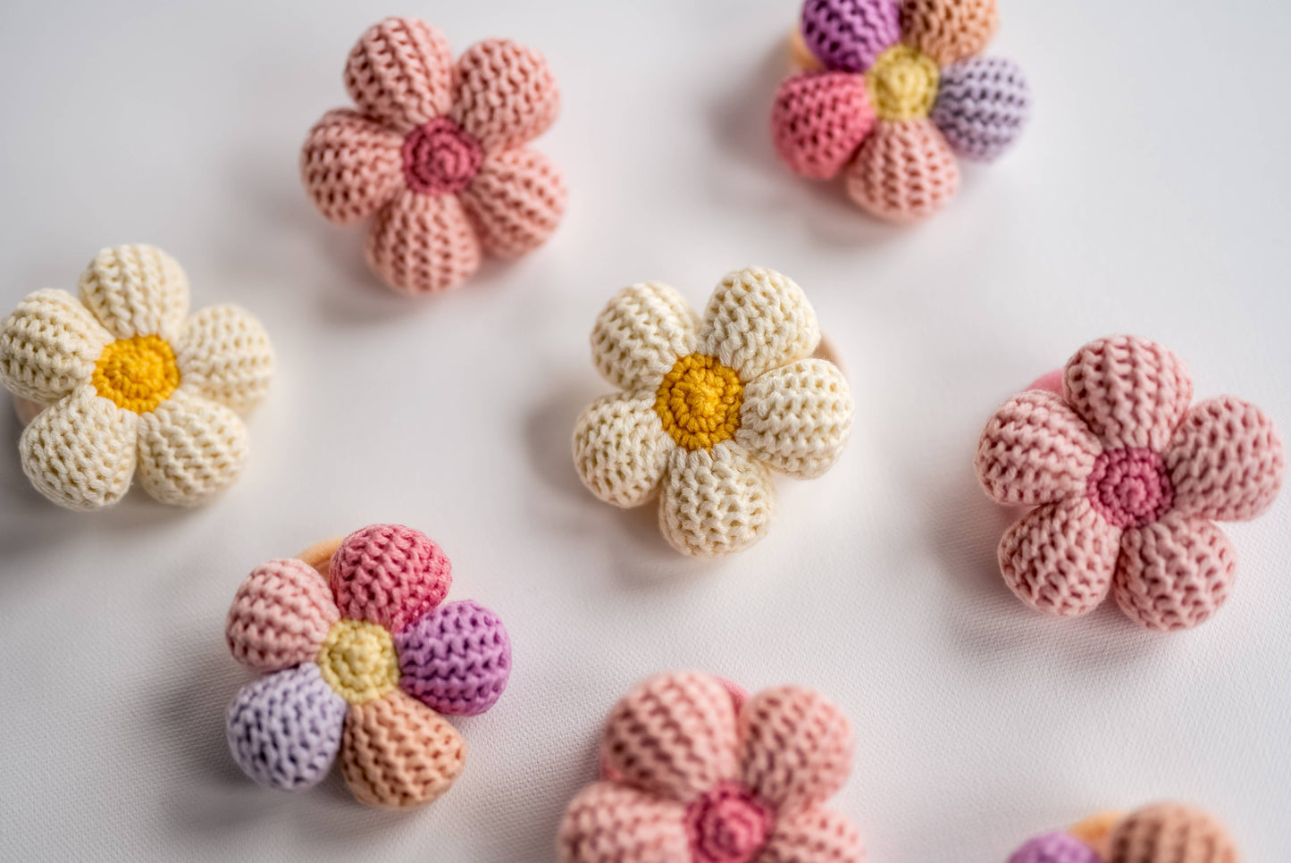 Daisy Hair Tie: Colorful Hair Tie