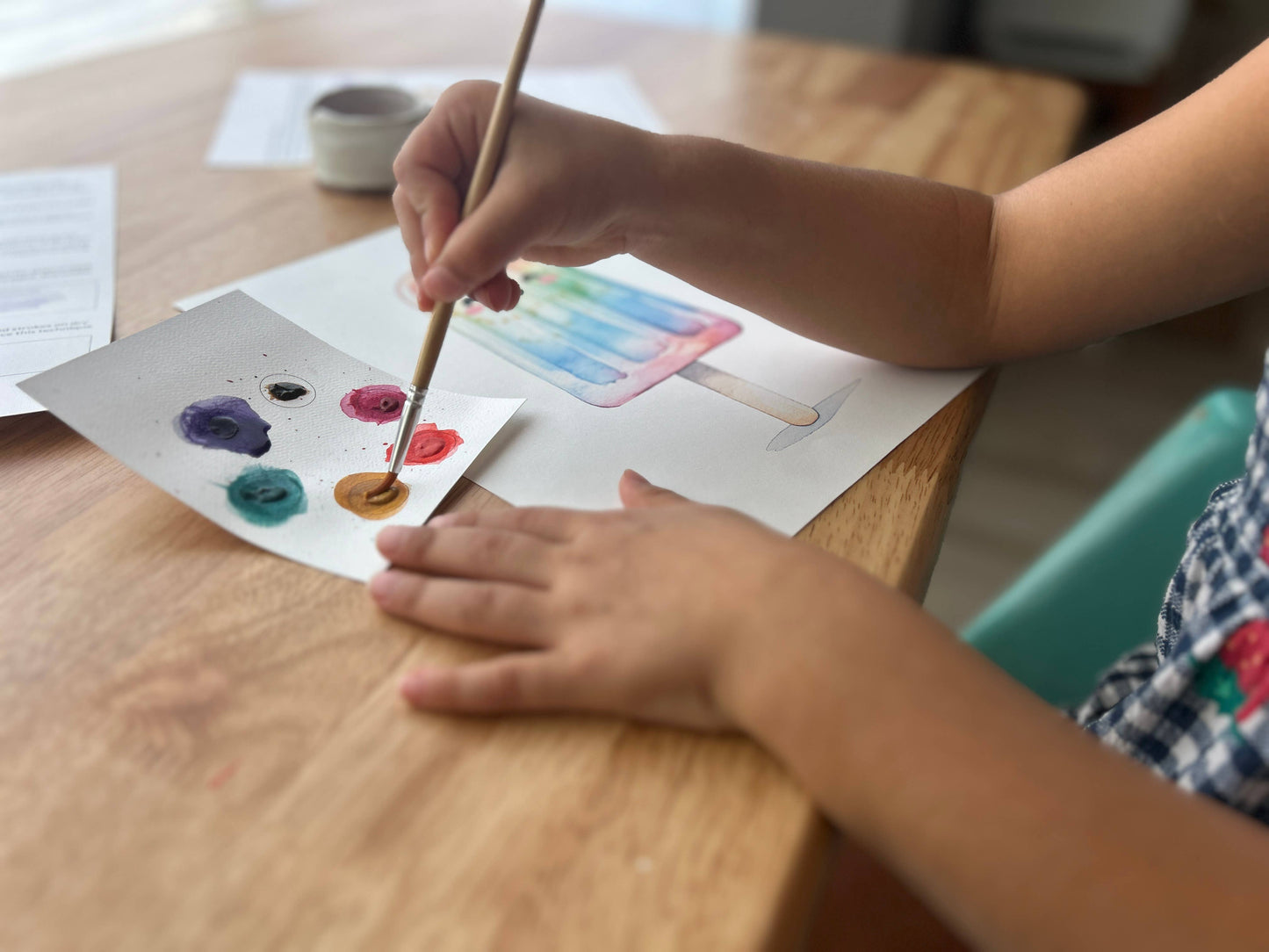 Kids' All-In-One Watercolor Paint Set - Happy Rainbow