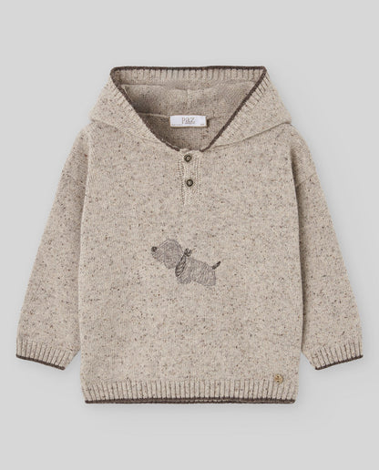 Knit Newborn Pullover NOZ - Hooded