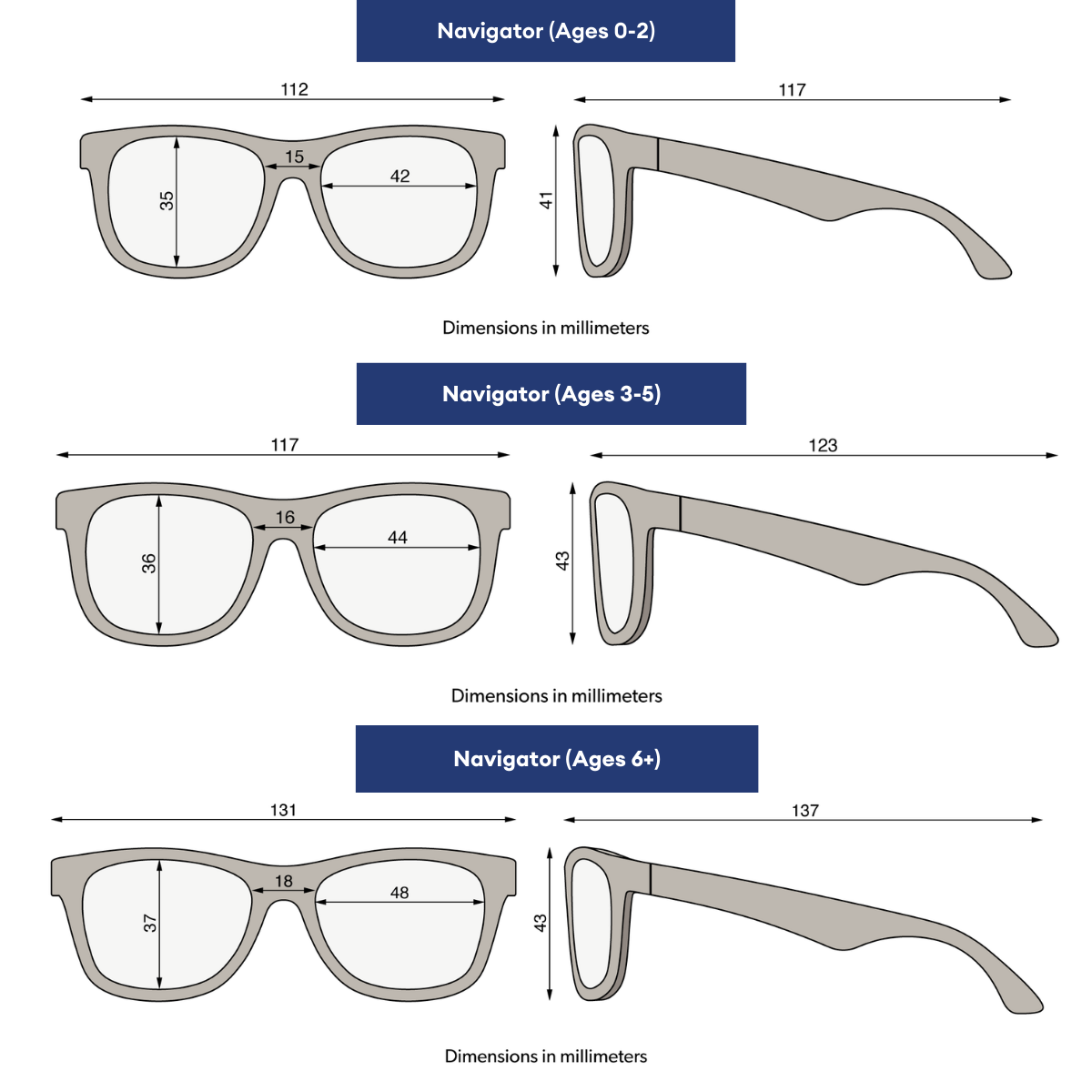 Silver Shimmer Navigator Sunglasses for Babies and Kids