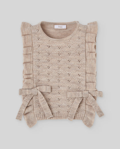 Knit Infant Girl Waistcoat LUMBRE