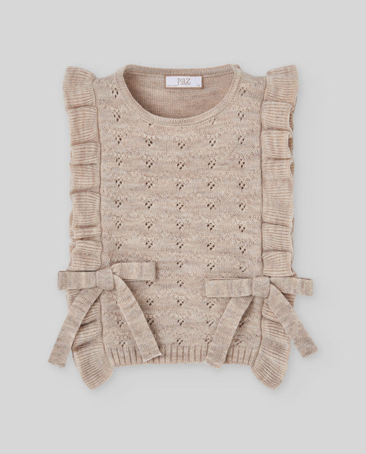 Knit Infant Girl Waistcoat LUMBRE