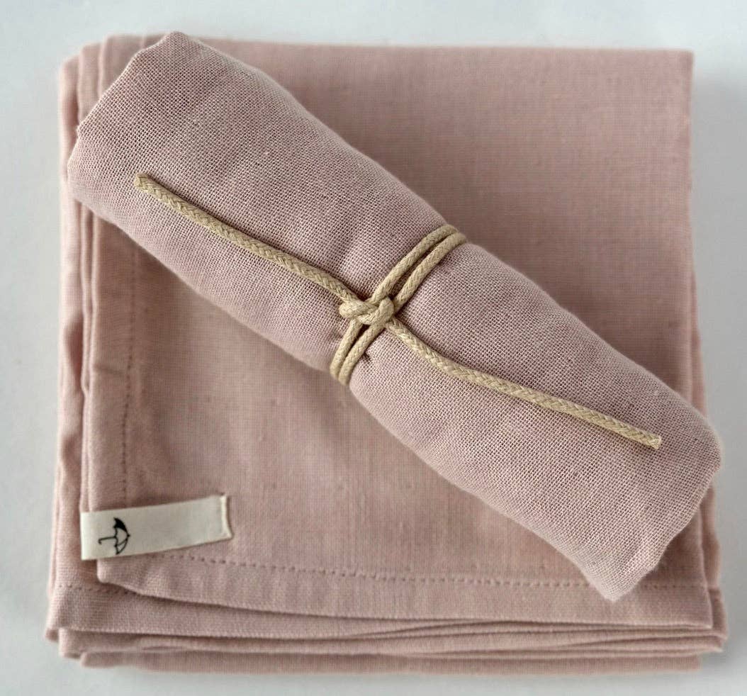 Muslin Cloth - Misty Rose - 100% Organic Cotton