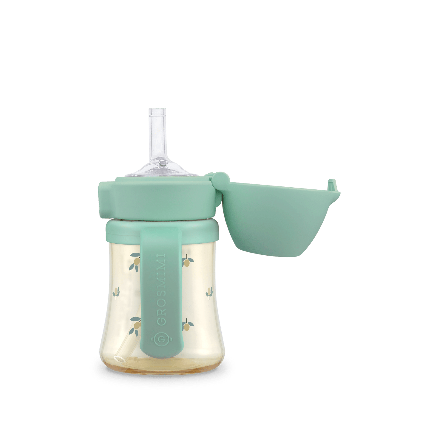 Grosmimi PPSU Straw Cup with Flip Top - 6oz (200ml)