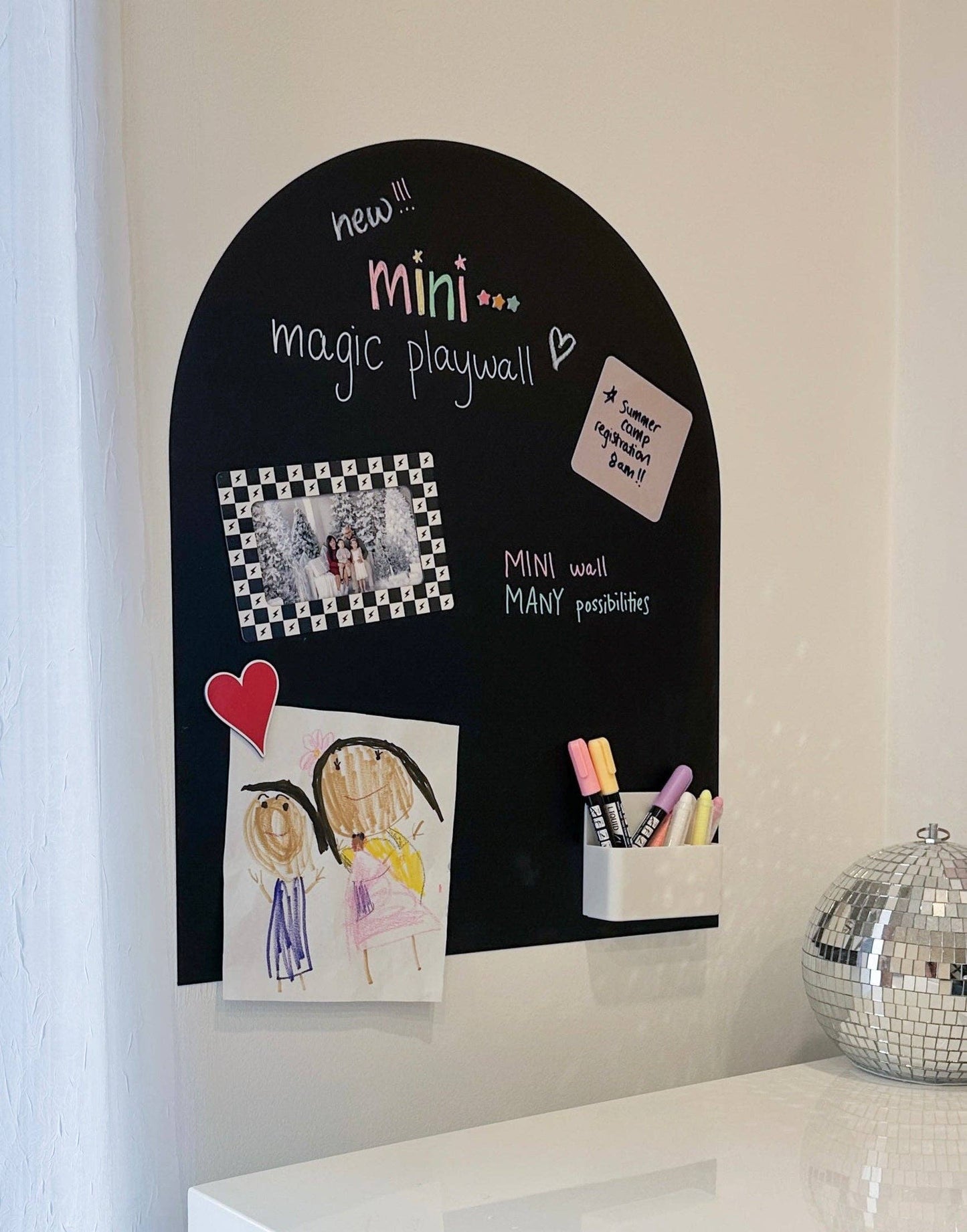 MINI Magic Playwall - Arch Magnetic Art Wall Decal for Small Spaces: Caramel