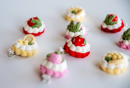 Tart Hair Clips: Pink